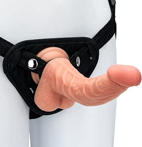 A Premium 🔥💛 9-Inch Wearable Silicone Dildo with belt 🍑✨ Adjustable Harness 🎀 Soft & Realistic Feel 🌟